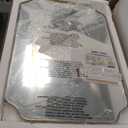 ANDY STAR 24"x36" Gold Mirror, Brushed Brass Scalloped Wall Mirror, Bathroom Mirror for Vanity, Wall Mirror with Aesthetic Scalloped Edge Design Ideal for Bathroom, Bedroom or Entryway