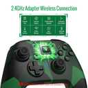 BETMI for Wireless Xbox Controller with Macro Programmable/Turbo/Remappable/Dual Vibration/with Adapter, 2.4GHz Gamepad Compatible with Xbox One, Xbox Series X/S, PC (Green)