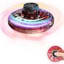 GoolRC Flying Spinner Mini Drone, Fidget Spinner Flying Boomerang Toys Magical Hand Controlled Gyro Flying Drone with LED Light Gifts for Teens Adults Indoor Outdoor