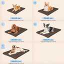 Dog Crate Pad Washable, Plush Anti-Slip Crate Mat for Medium Dogs, Cushioned Kennel Pad for Metal Dog Kennels, 30 x 20 Inch, Brown