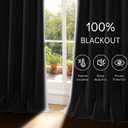 ChrisDowa 100% Blackout Curtains for Bedroom Linen Short Blackout Drapes | 52W x 54L, Room Darkening, Privacy Curtain for Living Room, Thermal Insulated Grommet Window Treatment, 2 Panels Light Grey