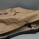 ULTCOVER Waterproof Patio Ottoman Cover Square Outdoor Side Table Furniture Covers Size 20L x 20W x 18H inch (Brown)