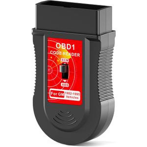 JOPLAY OBD1 Code Reader, Compatible with GM 1982-1995 Vehicles, Easy to Read ECM and ABS Codes, Instructions in English, Spanish, and French (Red)