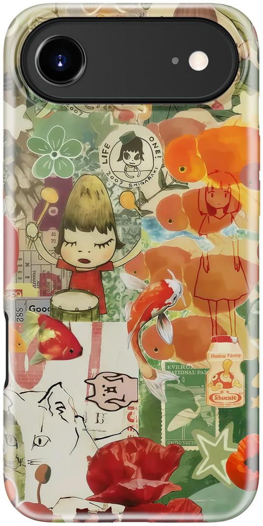 LUMARKE for iPhone Air Case,Cute Floral Cover,Wireless Charging