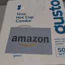 GUSTO [50 Sets - 12 oz. Disposable White Coffee Cups with White Lids, Sleeves - To Go Paper Hot Cups (Formerly Comfy Package)