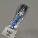 Isinis Hair Brush 440 Medium Electric Blue  Made in France 8-Row Styling Brush with No Ball Tip Nylon Bristles, Cushion Base for Smooth Blow-Drying, Detangling & Everyday Hair Care