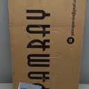 Pamray 43 Inch L Shaped Computer Desk with Reversible Side Storage Shelves, Small Corner Desk for Small Space Home Office,Writing Study PC Table for Bedroom,Orange