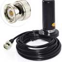 wlaniot Vehicle/Car Mobile Dual Band Antenna BNC Male Connector Magnetic Base Mount 5M RG58 Cable for BC125AT Scanner