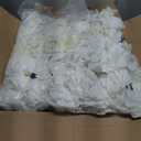Flower Wall Backdrop 12-Pack 16.5"* 16.5"Artificial Silk Flowers Rose Floral Panels Spring Wedding Home Mother's Day Valentine's Day Photography Event Party Decoration -White