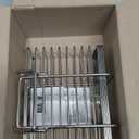 Rectangular Cutlery Holder Caddy (Stainless Steel, 5.1" H x 6.1" W x 3.1" D (Haning-type))