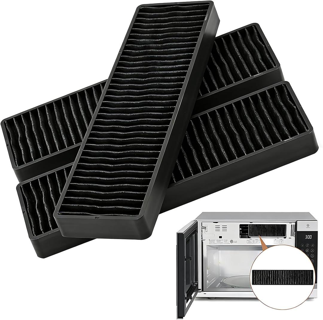 3-Pack WB06X10807 Microwave Charcoal Filter Replacement | Compatible with GE & Whirlpool Microwaves JVM2052SN1SS JVM2052SN2SS CVM521P2M5S1 JVM7195SK5SS PNM9216SK5SS PNM9216SK6SS JNM7196RW1SS