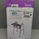 DMI Walker Tray, Rollator Tray, Mobility and Walker Accessory Tray Table Fits Most Standard Walkers, Folding with Two Cup Holders and Tool Free Assembly, 16 x 11.8 inch
