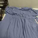 Talisea Plus Size Dresses Wedding Guest - Formal Cocktail Chiffon V Neck Short Sleeve High Low Dress Curvy Women (Blue, 20 Plus)