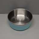 LIHOOOOM Stainless Steel Dog Bowl, Metal Water and Food Dish for Large Dogs, Insulated Non-Slip Pet Bowl, Easy Clean, 64oz, Mint GRE