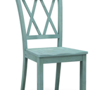  Wood X-Back Dining Chair Home Kitchen - Mint Green