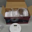 4-Pack,Smoke and Carbon Monoxide Detector,2 in 1 CO & Smoke Alarm,Carbon Monoxide Detectors,Smoke Detector,85dB in Alarm,LCD Screen,Easy to Install