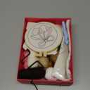 yuegool 6PCS Punch Needle Coaster Kit, Easy DIY Embroidery Set for Beginners & Adults with Patterns, Tools, Yarns, Hoop, Instructions & Coaster Holder (4-inch diameter, sugar bloom)