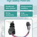 87-897716K01 3-Position Ignition Key Switch with Harness Fit for Mercury Marine Quicksilver Outboard Motor Replaces 897716 8M0059686 241237 Boat Engine Ignition Switch