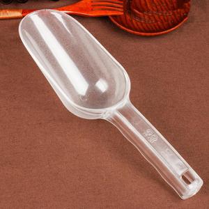 Ice Scoops Transparent Ice Shovel Multifunctional Party Bar Buffet Kitchen Home Gadget For Candy Dessert Grain Dry Goods Shovel (Ellipse Mouth)
