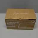 Nucookery Ceramic Butter Dish with Lid | Raised Legs and Non-Slip Strip Design | Porcelain Health | Dishwasher Safe, Black