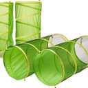 UTEX 8 in 1 Pop Up Children Play Tent House with 4 Tunnel, 4 Tents for Boys, Girls, Babies and Toddlers for Indoor and Outdoor Use