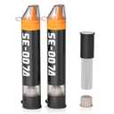 Personal Straw Water Filter to purify Water, Emergency Water Straws Portable Gear for Hiking, Camping, Travel, Fishing, Outing and Emergency Preparedness （2 Water Filters + 1 Filter Cartridge）