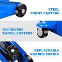 Jack Boss Floor Jack 1.5 Ton (3,000 LBs) Hydraulic Car Jack, Lifting Range from 5.1 Inch to 12.6 Inch, Fits Sedans Automotive Blue