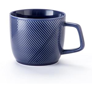 Extra Large Ceramic Coffee Mug: 32 oz Oversized Soup Bowl with Handle for Cereal Tea Ice Cream - Navy Microwave Safe Giant Cup