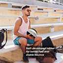 Full Size Basketball Rubber- Leather,Indoor-Outdoor-Pool,with Pump(Deflated) (Black/Gray Size 7 (29.5"))