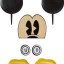 DecoSet Disney Mickey Mouse Cake Topper, 7-Piece Topper Set with Ears, Eyes, Buttons and Shoes, Made of Food-Safe Plastic