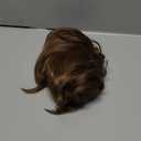 Mens Short Brown Wig Straight Boy Wig Middle Part Synthetic Cosplay Costume Halloween Wig for Fancy Dress