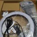 Overhead Phone Mount with Ring Light Phone Holder,10" LED Ring Light for Desk with Stand and Remote for iPhone,Phone Tripod with Light for Video Recording TikTok Live Stream Cooking Kitchen Vlogging