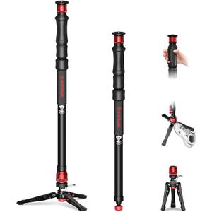 IFOOTAGE Cobra 3 Strike Monopod A150S, One-Touch Lifting Monopods Camera Stand with Pedal, Aluminum Quick Video Mono pod for Shooting Animal/Sports Event/Wedding/Live Show, Payload 11lb, 60"/150cm