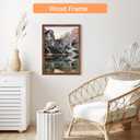 22x30 Wood Frame Brown, Rustic Natural Wooden 30x22in Poster Picture Frame, Distressed 22 x 30inch Woodgrain Gallery Photo Frame with HD Plexiglass, Horizontal Vertical Wall Mounting Display 1pcs