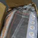 Car Garage Door Insulation Kit Fits 8x7 FT - Magnetic Thermal Insulated Door Curtains for Winter with Clear Window, Garage Door Cover Blanket Panels Screen for 1 Car Garages- Black