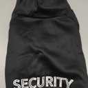 SAWMONG Dog Security Hoodie,Flannel Pet Hooded Sweater with Hat Puppy Pullover Sweater Shirt,Dog (Black,L)