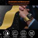 KYISGOS Milanese Loop Band Compatible with Apple Watch Band 49mm 46mm 45mm 44mm 42mm Men Women, Magnetic Clasp Metal Strap for iWatch Ultra 3 2 1 Series 11/10/9/8/7/6/5/4/3/2/1 SE3 SE2 SE, Gold