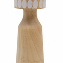 8 IN Wood Candel Holder