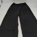 EVALESS Wide Leg Pants for Women Elastic High Waisted Waffle Knit Fleece Lined Palazzo Pants Work Trousers with Pockets Size 04