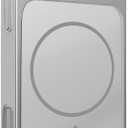 Magnetic Series for iPhone 15 Pro Max Case,Compatible with Magsafe,Matte Glass Slim Anti-Fingerprint,Anti-Scratch Camera Lens Protector Military Grade Drop Shockproof Cover,Silver