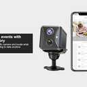 4G LTE Hidden Spy Camera, Cellular Security Cameras Wireless Indoor with 4G SIM Card (No WiFi) with Motion Detection, Night Vision, 2-Way Talk & Siren, Phone App Remote Control