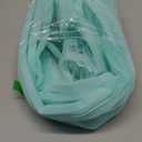 Ruffled Lace Trims 1 Yards, Pleated Lace Fabric Trim, Organza Ruffled Fabric Chiffon Tulle Border for Sewing Dress Bag Costume Decoration Trimming Craft (Water Green)