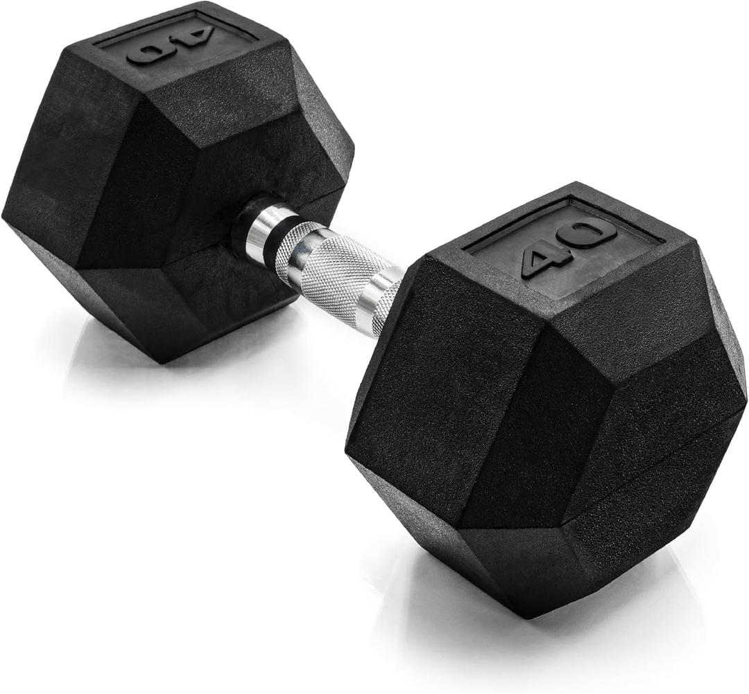 CAP Barbell Coated Hex Dumbbell Weight - Single, 40 Lbs