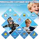 Smart Watch for Kids with 26 Puzzle Games, HD Touch Screen Kids Watch, Camera, Music Player, Alarm Clock, Calculator, Pedometer, Learn Card - 12/24hr Toys for Age 3-12 Year Old, Birthday Gift for Boys