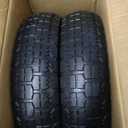 13" Wheelbarrow Tires and Wheels for Gorilla Cart Tires Replacement with 5/8" Axle Bore Hole, 2.17" Offset Hub, Hand Truck Wheels Fit for Dolly,Wagon,Garden Cart,Trailer,Trolley,2 Pack