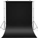 Meking 39.37x78.74 inch PVC Backdrop, Matte & Reflective Black Background for Photography Reusable Daul-Sided Vinyl Backdrops for Product Photography,Portrait Shoots and Photo Studio