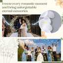 20 Pcs Flower Confetti Poppers with White Flower and Sprinkle Love Card Push Cake Pops Containers with Lids for Wedding Birthday Christmas Bridal Party Favors Cupcake Confetti Supplies