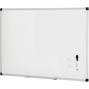 Amazon Basics Magnetic Dry Erase Whiteboard, 36"W x 24"H, Aluminum Frame, Silver/White, Easy to Install and Clean