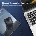 Undetectable Mouse Jiggler, Automatic Mouse Mover with ON/Off Switch, Mouse Wiggler Mouse Shaker for Computer Laptop, Keeps PC Active, Mechanical, No Software, Driver-Free, Ultra-Silent