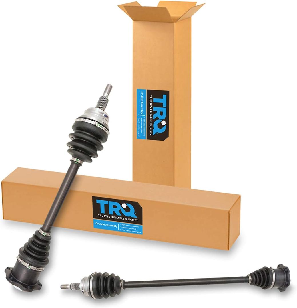 TRQ Front CV Axle Shaft Assembly Set Compatible with 2000-2002 Audi TT 1998-2005 Volkswagen Beetle 1999-2006 Golf 1999-2005 Jetta